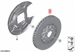 Genuine Bmw M5 M6 F06 F10 F12 F13 Convertible Brake Disc 410X38 34112284802. Fixed Price $6880.29.