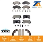 Front Rear Ceramic Brake Pads & Parking Shoe Kit For Jeep Mitsubishi Patriot 200. Fixed Price $86.48.