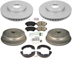 Front Coated Rotors Pads Rear Drums Shoes & Springs For Toyota Sienna 1998-2003. Fixed Price $346.00.