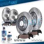 Front And Rear Drilled Rotors Brake Pads For 2006 - 2009 Subaru Legacy Outback. Fixed Price $199.13.