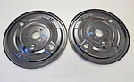 Nice Pair Of Used Original Genuine Porsche 356B Front Brake Backing Plates #50. Fixed Price $325.00.