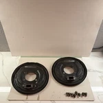 Datsun 240Z Rear Drum Brake Backing Plate, Anchor And Bolts. Fixed Price $125.00.