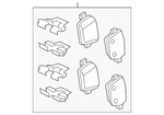 Genuine Jaguar 2014-2018 F-type Rear Pads T2R61945. Fixed Price $194.39.