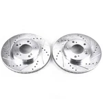 Disc Brake Rotor Set-front Drilled, Slotted And Zinc Plated Pair. Fixed Price $194.99.