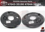 Toyota 4RUNNER Tacoma Tundra Parking Brake Plate Set 47043-35190 47044-35180. Fixed Price $181.24.