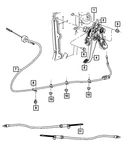 Genuine Mopar Parking Brake Release Cable 68048763AA. Fixed Price $50.39.