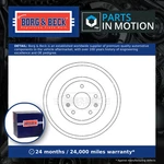Brake Drum Rear BBR7211 Borg & Beck SDC000010 Genuine Top Quality Guaranteed New. Fixed Price $60.92.