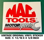 Mac Tools Motorsports Vintage Original Vinyl Decal Sticker-automotive-american. Fixed Price $7.27.