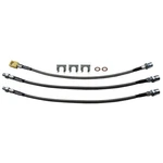 Stainless Braided Hose Kit Front Drum Brakes 1974-75 Jeep CJ5 CJ4 3PC. Fixed Price $79.00.