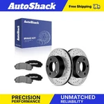 Front Drilled Slotted Brake Rotors Ceramic Pads Ford, Ranger 2003-2011. Fixed Price $79.45.